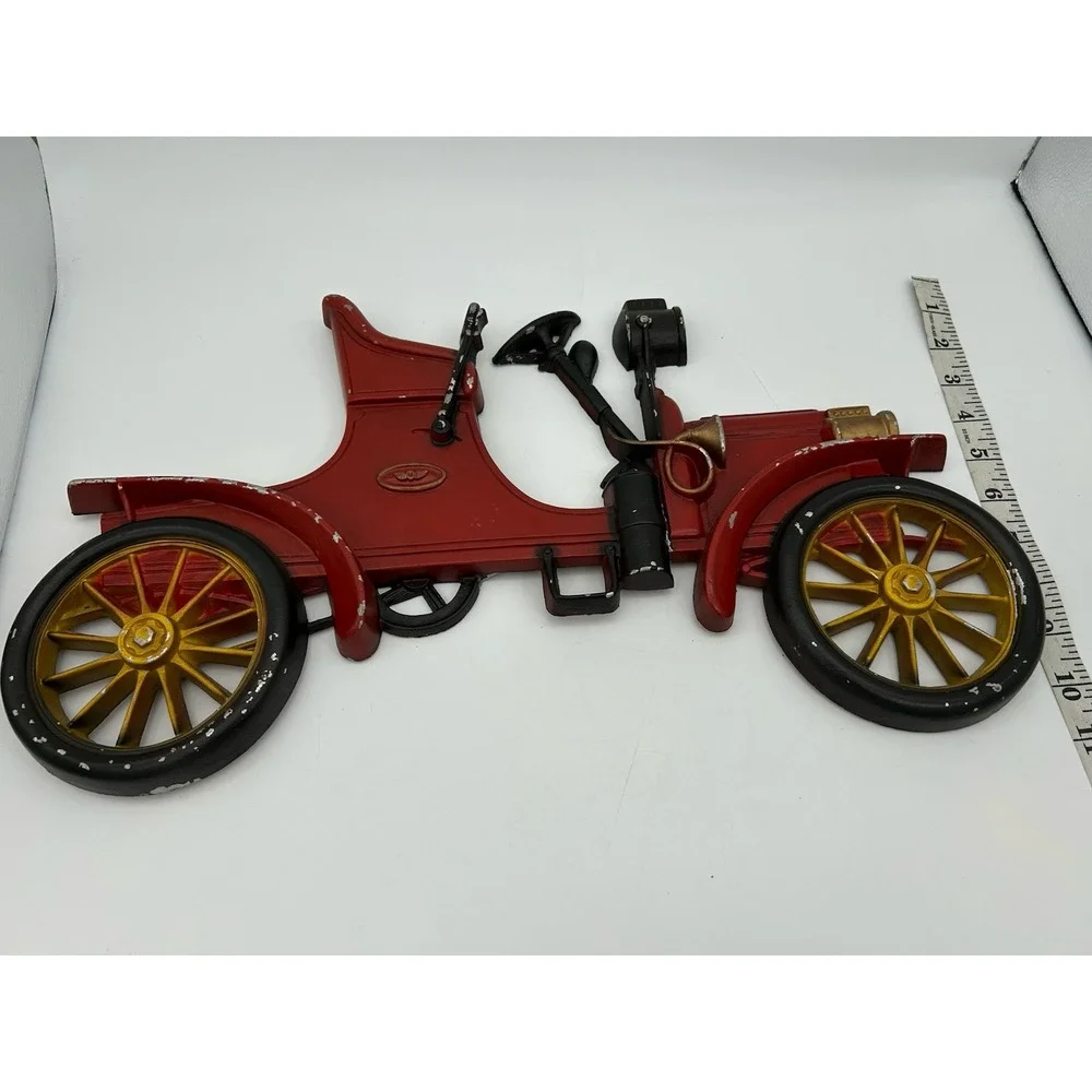 Vintage 1966 SEXTON 3D Cast Metal Red Delivery Truck Car Wall Hanging Plaque Art